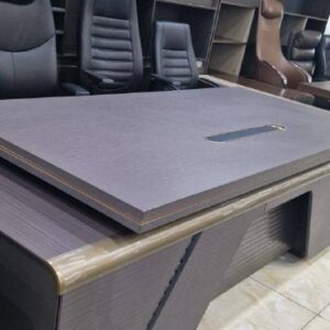 Executive Office Desk with Dark Wood Finish & Modern Design (Ref: RT0006)